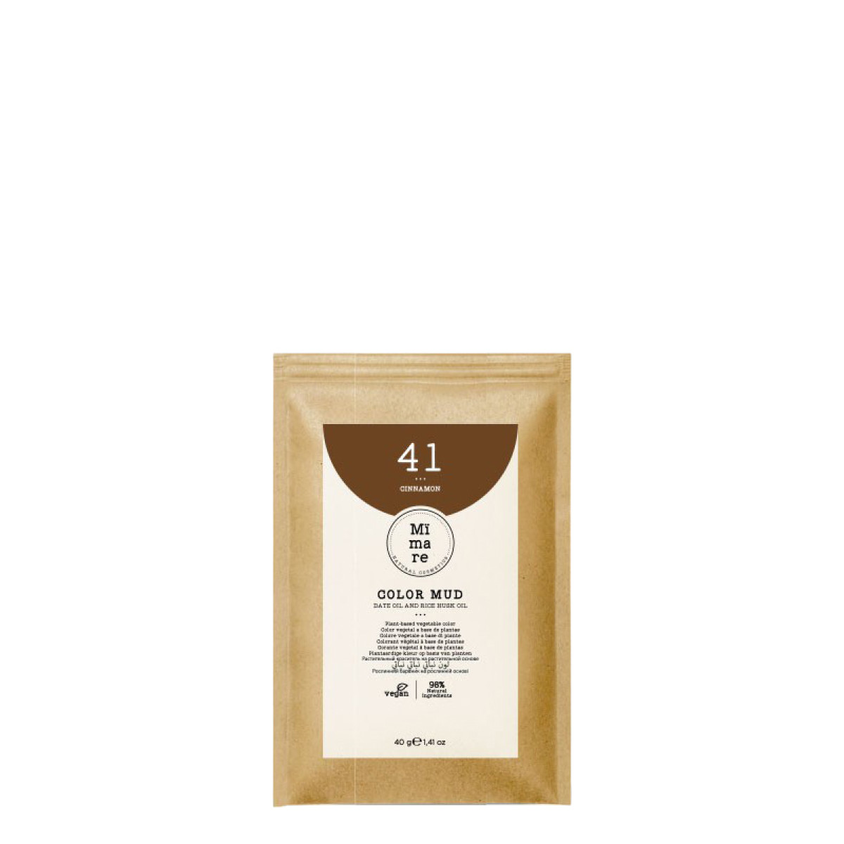 Оцветяваща глина с естествени растителни багрила Mimare Color Mud 40 гр - 41 Канела