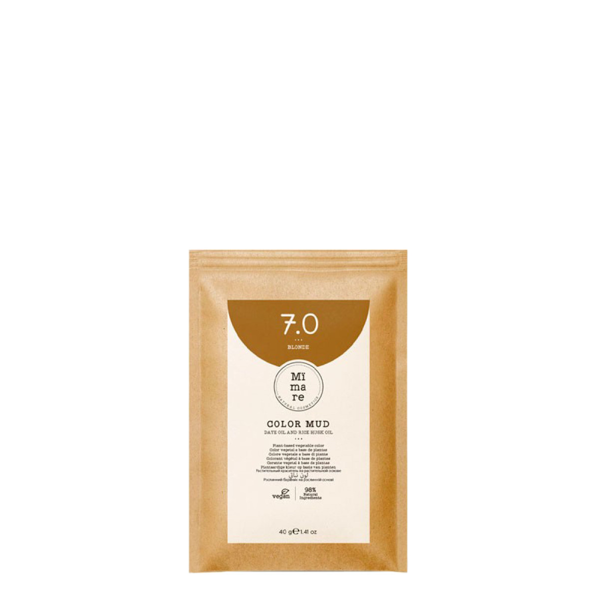 Оцветяваща глина с естествени растителни багрила Mimare Color Mud 40 гр - 7.0 Русо