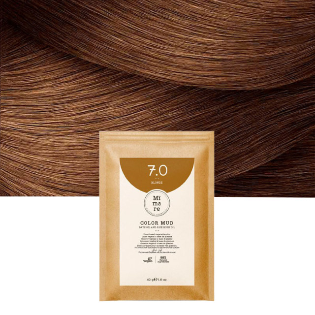 Оцветяваща глина с естествени растителни багрила Mimare Color Mud 40 гр - 7.0 Русо