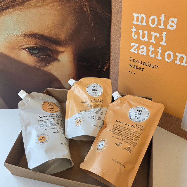 Интензивно-хидратиращ комплект от шампоан, маска и крем Mimare Moisturization