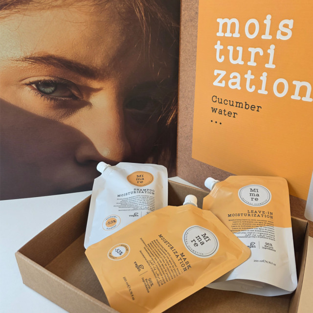 Интензивно-хидратиращ комплект от шампоан, маска и крем Mimare Moisturization 3x200ml