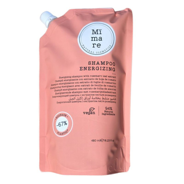 Енергизиращ шампоан с екстракт от розмарин за тънка и слаба коса Mimare Energizing Shampoo 480ml