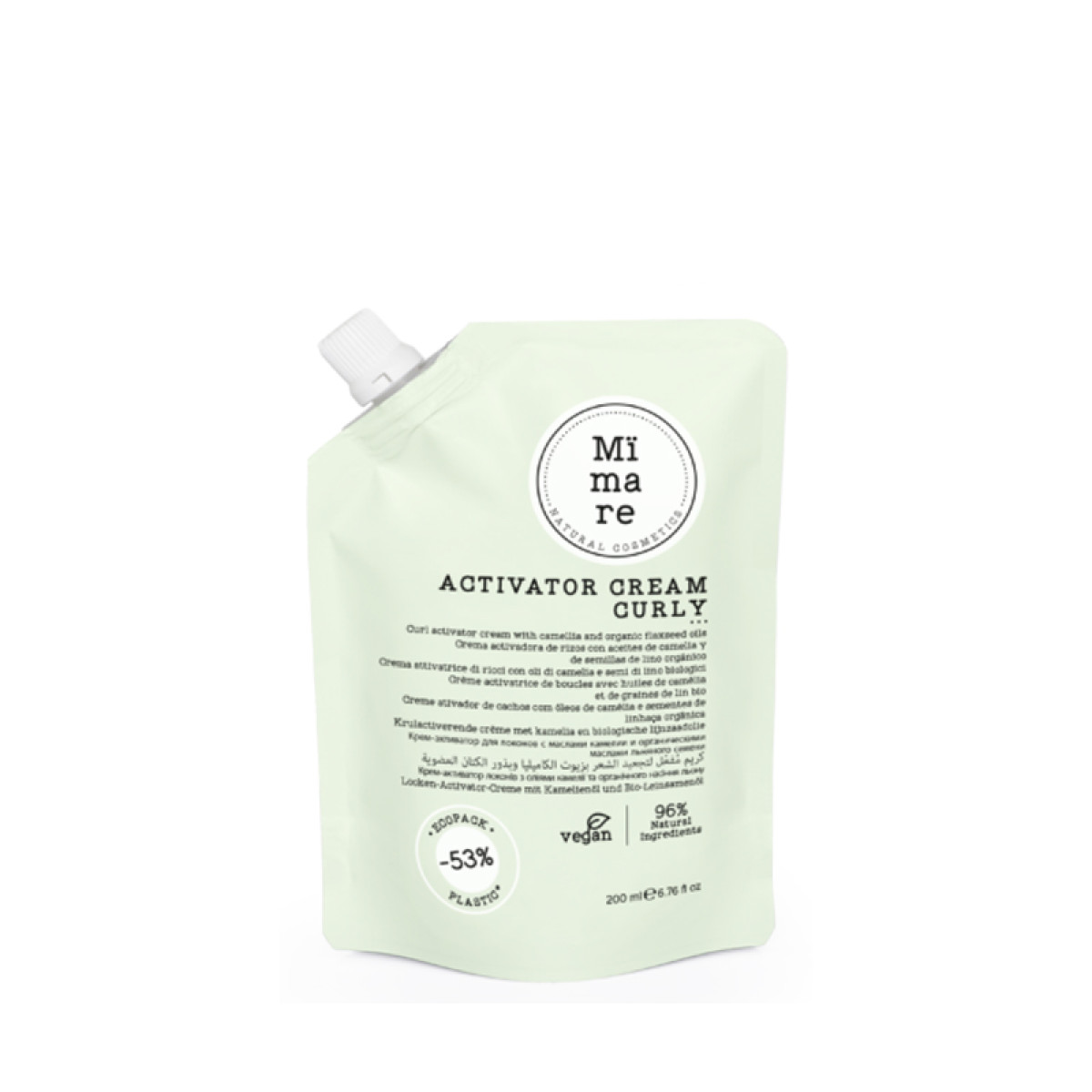 Крем за къдрици с масло от камелия и ленено семе Mimare Activador Cream Curly 200ml