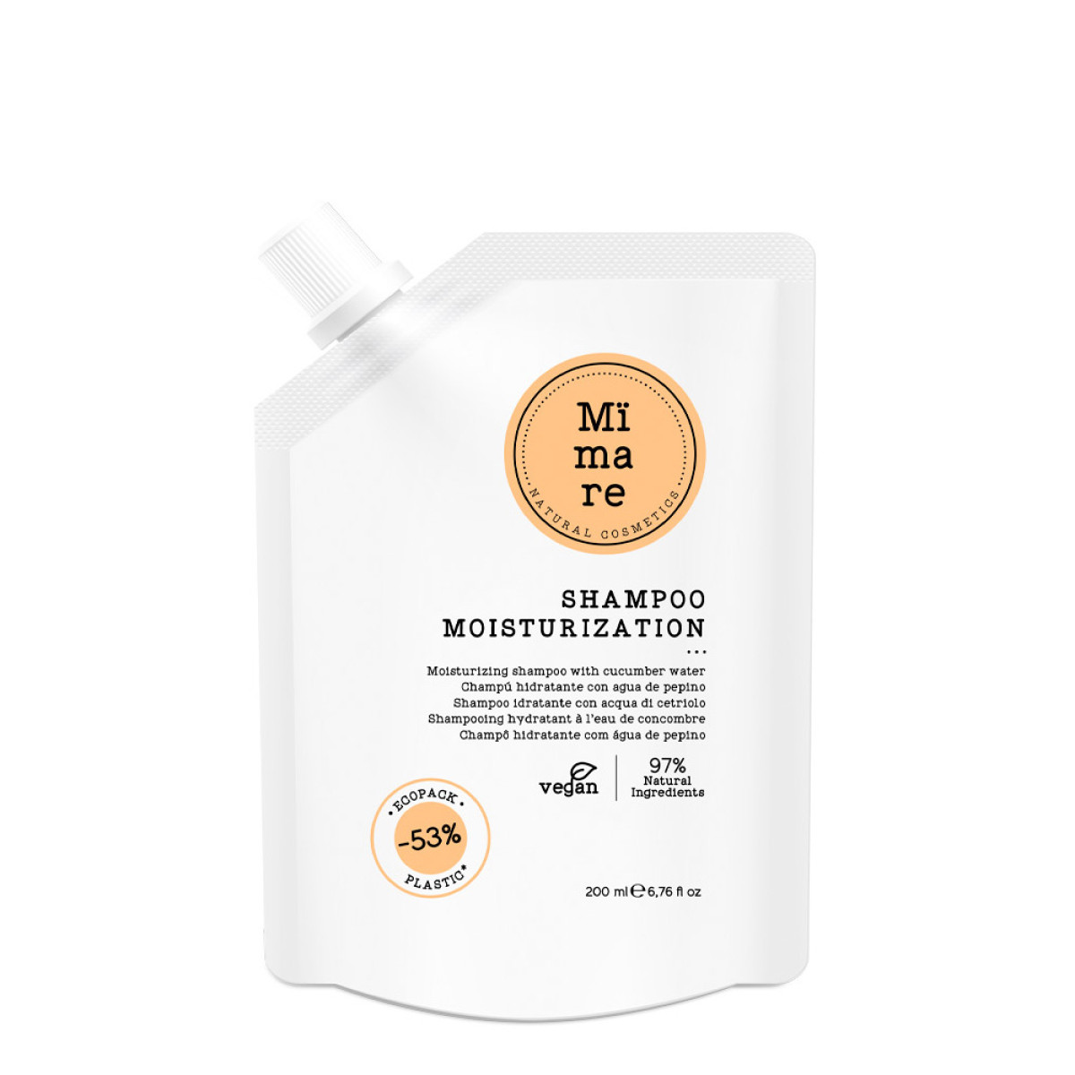 Хидратиращ шампоан за суха и хвърчаща коса Mimare Moisturization Shampoo 200ml
