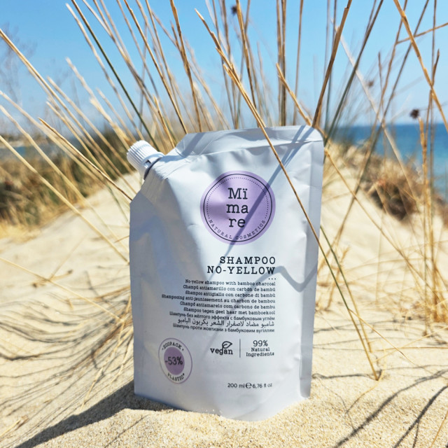 Анти-жълт шампоан с бамбуков въглен Mimare No-Yellow Shampoo 200ml