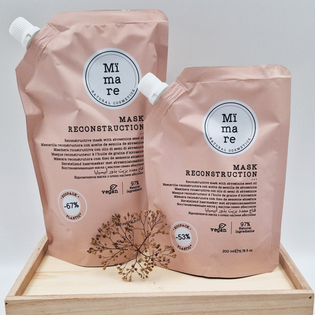 Възстановяваща маска с масло от абисиново семе Mimare Reconstruction Mask 480ml