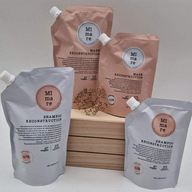 Възстановяващ шампоан с масло от абисиново семе Mimare Reconstruction Shampoo 480ml