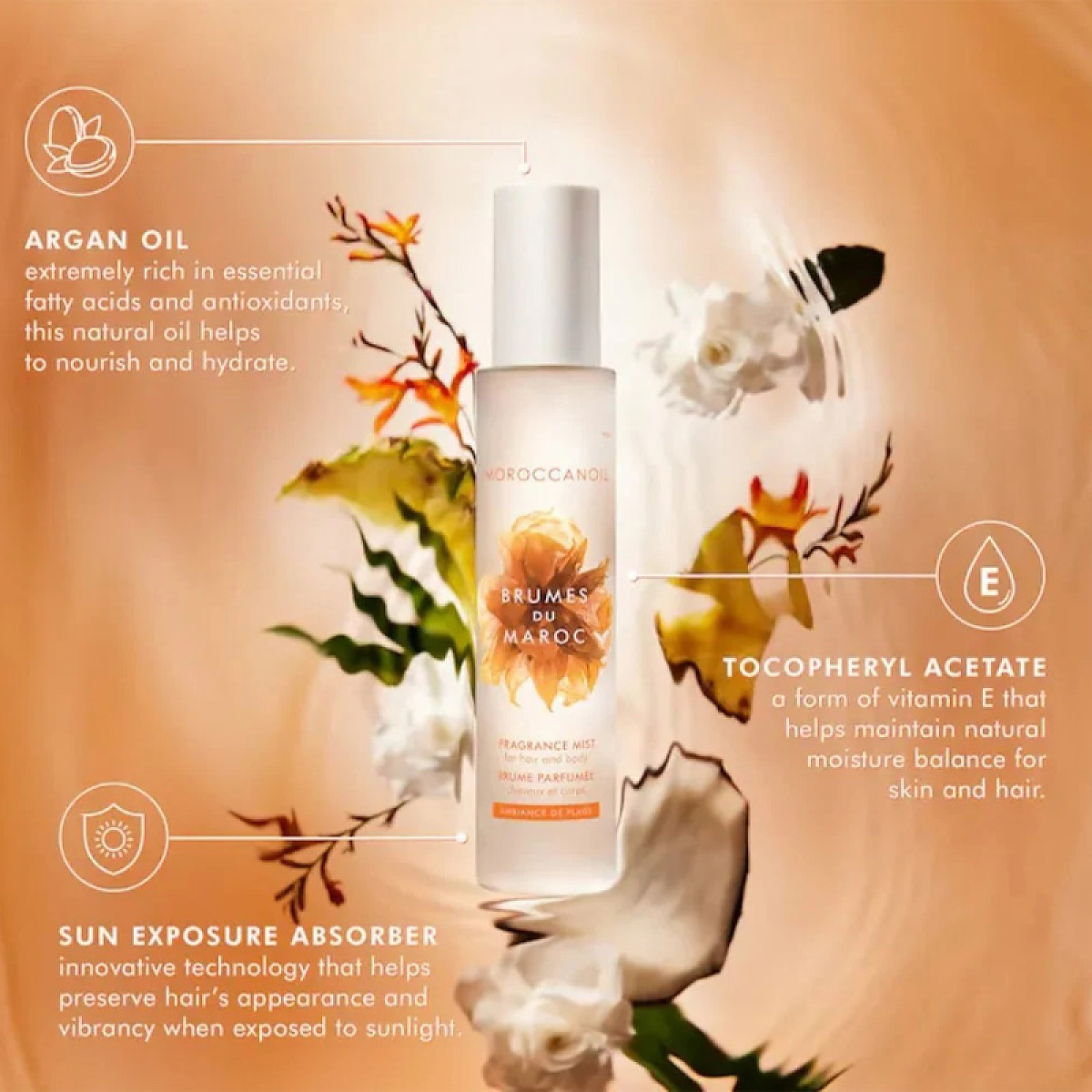 Ароматен спрей за коса и тяло Moroccanoil Brumes du Maroc Ambiance de Plage 100ml Ароматен спрей за коса и тяло Moroccanoil Brumes du Maroc Ambiance de Plage 100ml