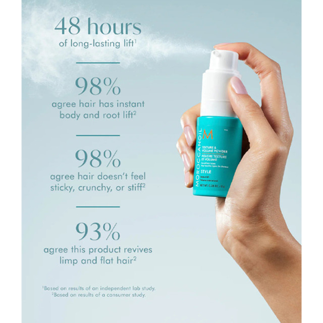 Пудра за обем лека формула с мигновен резултат Moroccanoil Style Texture Volume Powder 8g