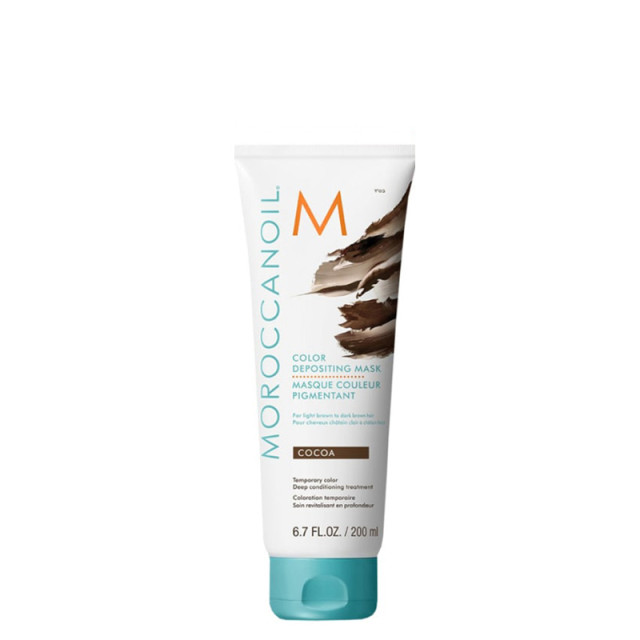Оцветяваща маска в цвят какао Moroccanoil Color Depositing Mask Cocoa 200ml