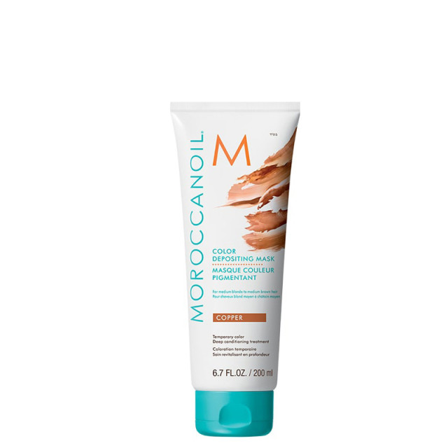 Оцветяваща маска в меден цвят Moroccanoil Color Depositing Mask Copper 200ml