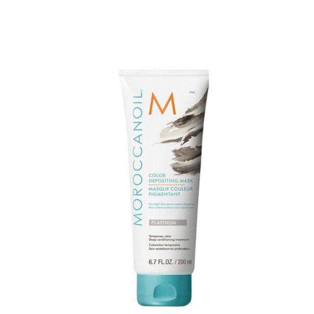 Оцветяваща маска в платинен цвят Moroccanoil Color Depositing Mask Platinum 200ml