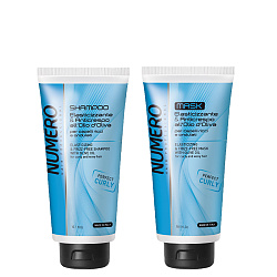 Дисциплиниращ комплект за къдрава и непокорна коса Brelil Numero Elasticizing 2x300ml