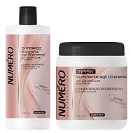 Озаряващ комплект шампоан и маска за блясък Brelil Numero Illuminating 2x1000ml