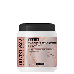 Хидратираща маска за блясък Brelil Numero Illuminating Mask 1000ml