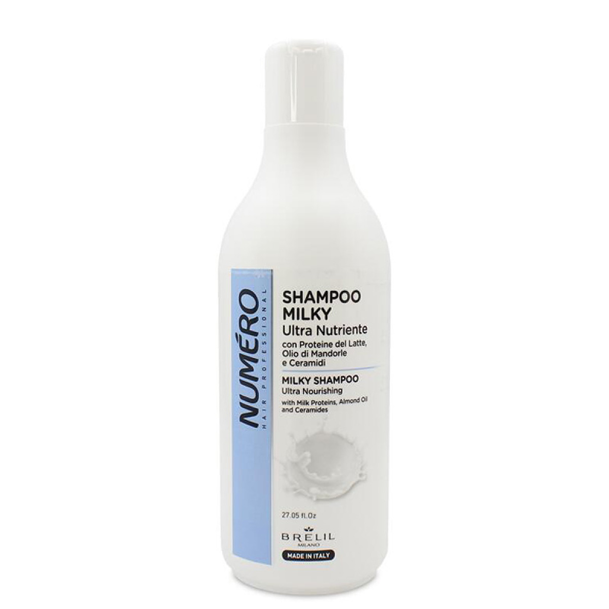 Подхранващ шампоан с млечен протеин Brelil Numero Milky Shampoo 800ml