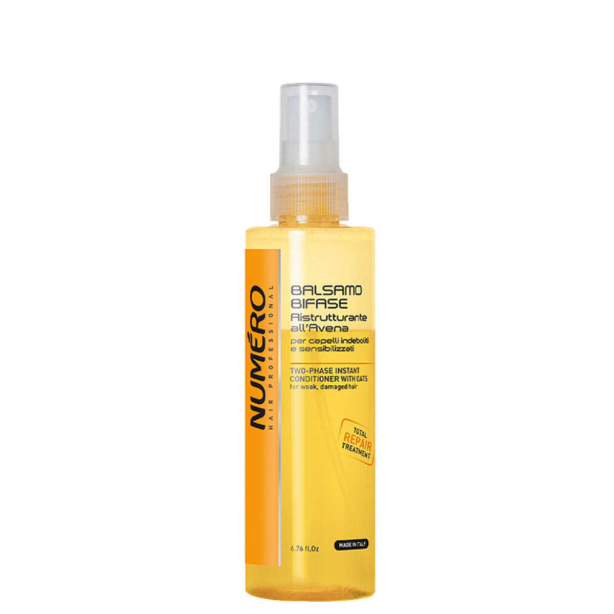 Възстановяващ двуфазен спрей-балсам без отмиване Brelil Numero Restructuring Instant Two-Phase Oatmeal Hair Conditioner 200ml
