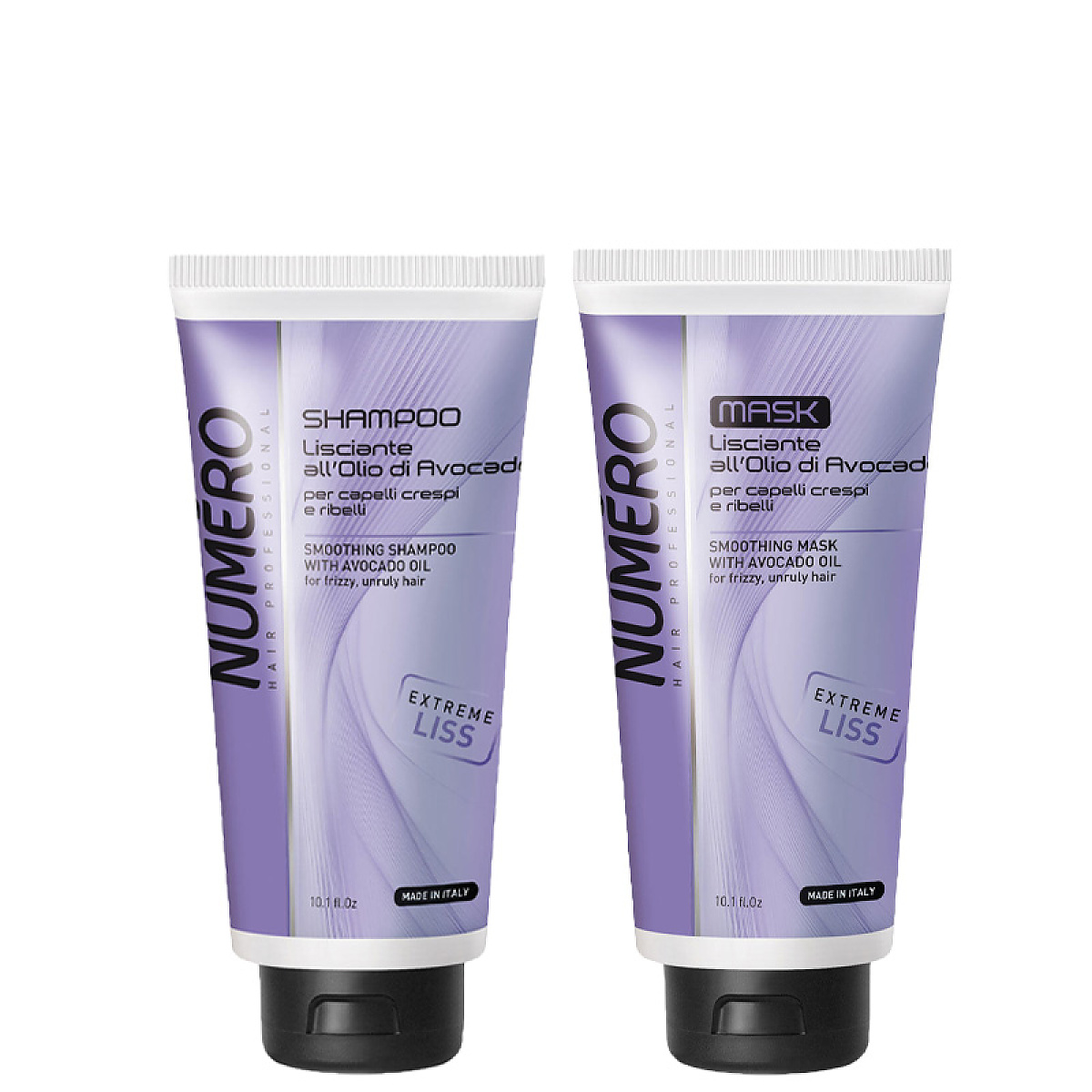 Изглаждащ комплект за непокорна коса Brelil Numero Smoothing 2x300ml