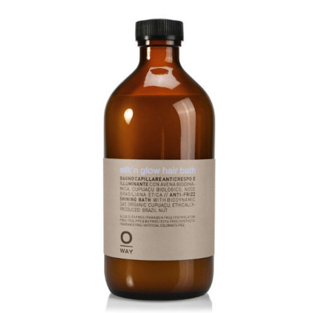 Хидратиращ шампоан за суха и заплетена коса OWAY Silk'N Glow Hair Bath 500ml