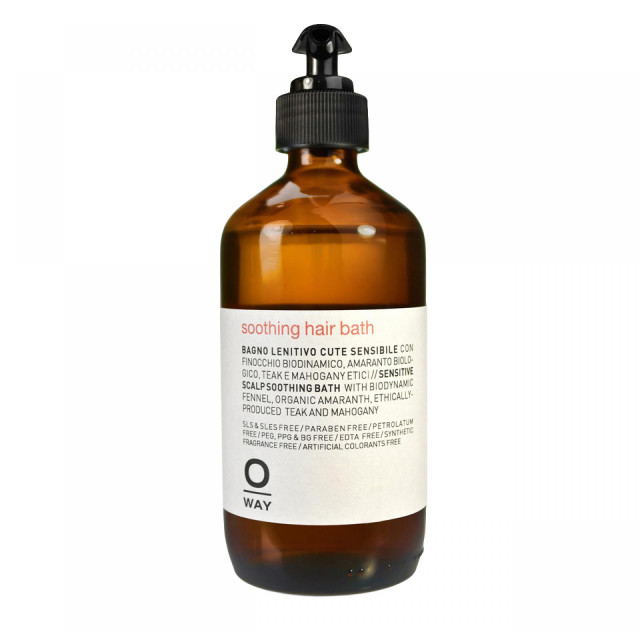 Успокояващ шампоан за чувствителен и раздразнен скалп OWAY Soothing Hair Bath 950ml