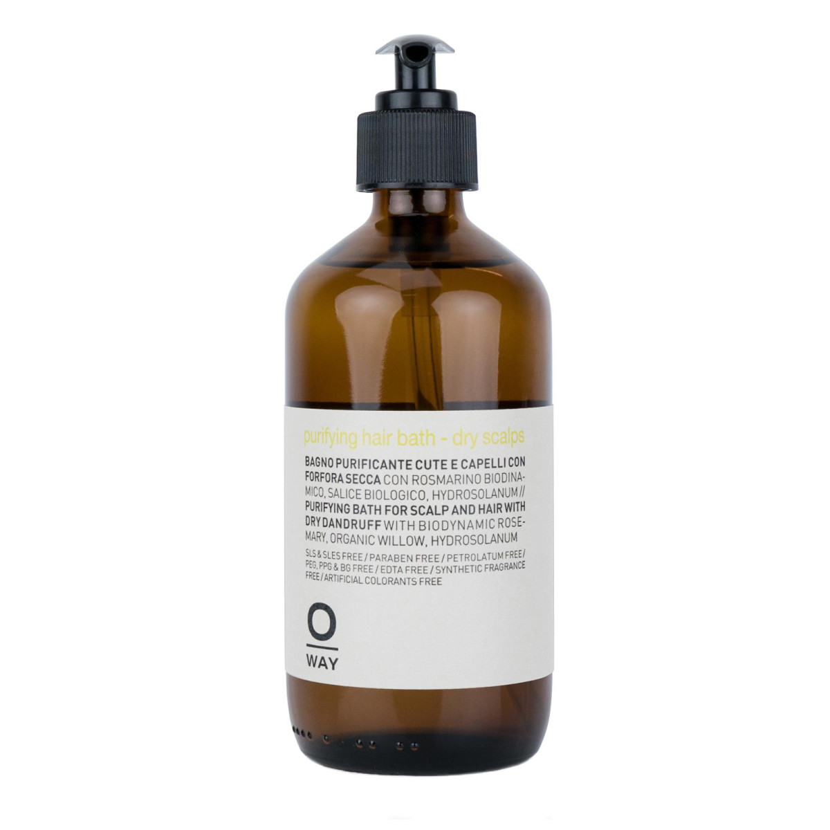 Шампоан против пърхот за сух скалп Rolland OWAY Purifying hair bath - dry scalps 950 ml