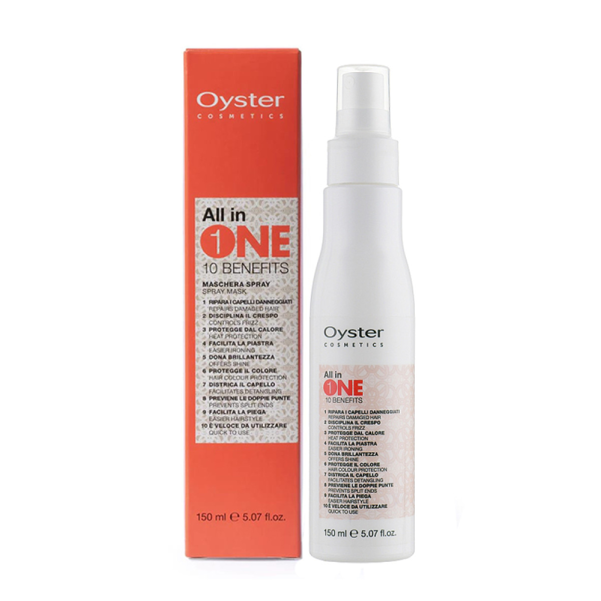 Подхранващ мултифункционален спрей-маска 10 в 1 Oyster Multi Benefits Spray Mask 150ml