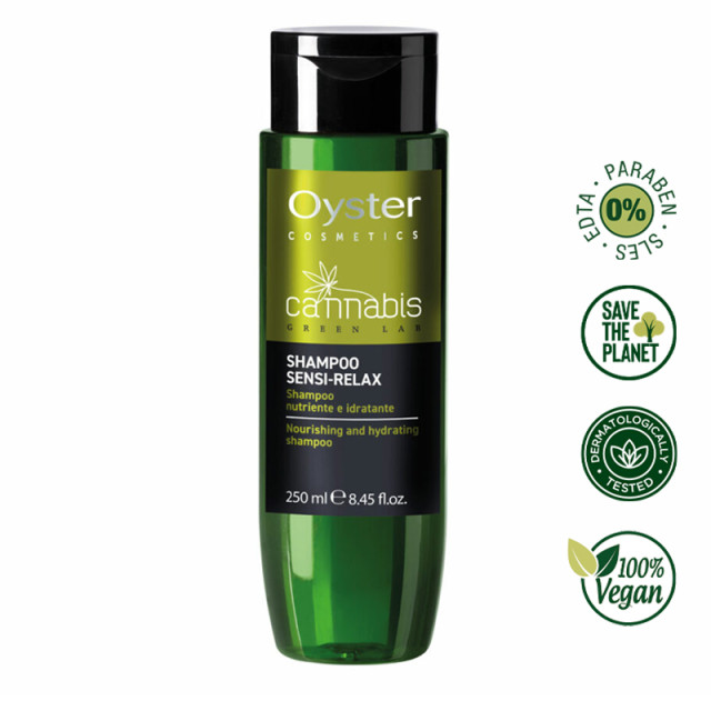 Релаксиращ хидратиращ шампоан Oyster Cannabis Shampoo Sensi –Relax 250ml