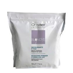 Изсветляваща супра против жълти оттенъци до 9 тона Oyster  Blоndye Deco9 Bleaching Powder 500g