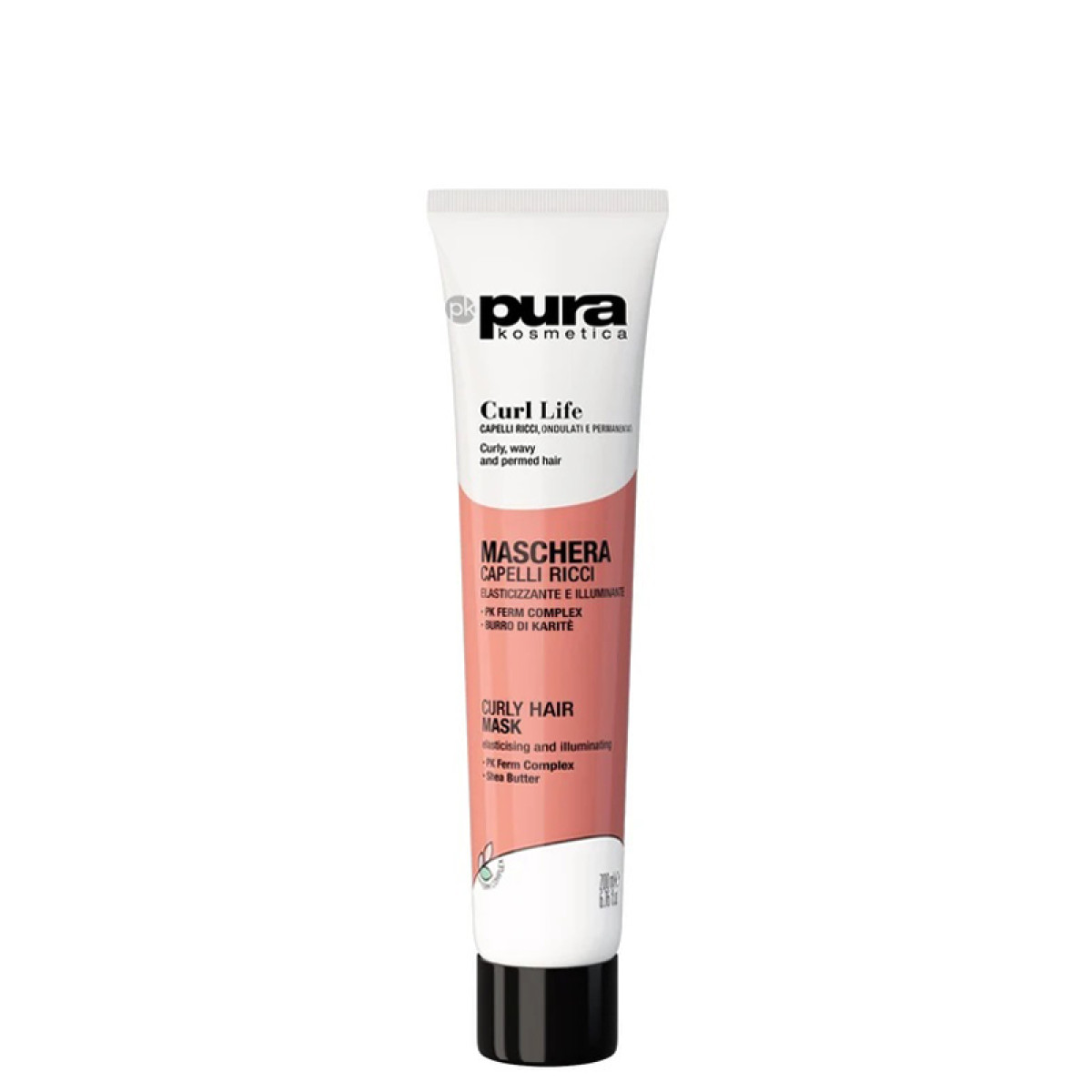 Маска за къдрава коса с масло от карите Pura Kosmetica Curl Life Mask 200ml
