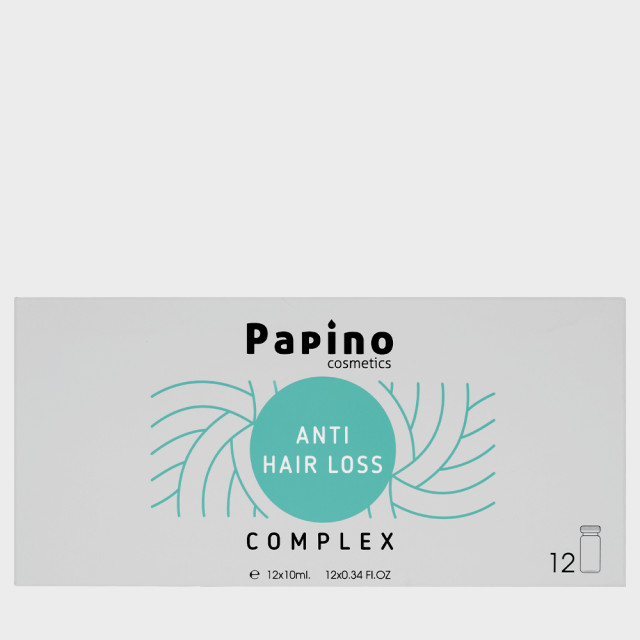 Серум против косопад Papino Cosmetics Anti Hair Loss Complex 12x10ml