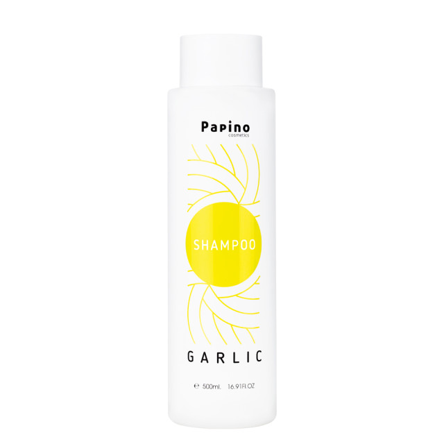 Стимулиращ шампоан с  чесън и кератин Papino Cosmetics Garlic Shampoo 500ml 