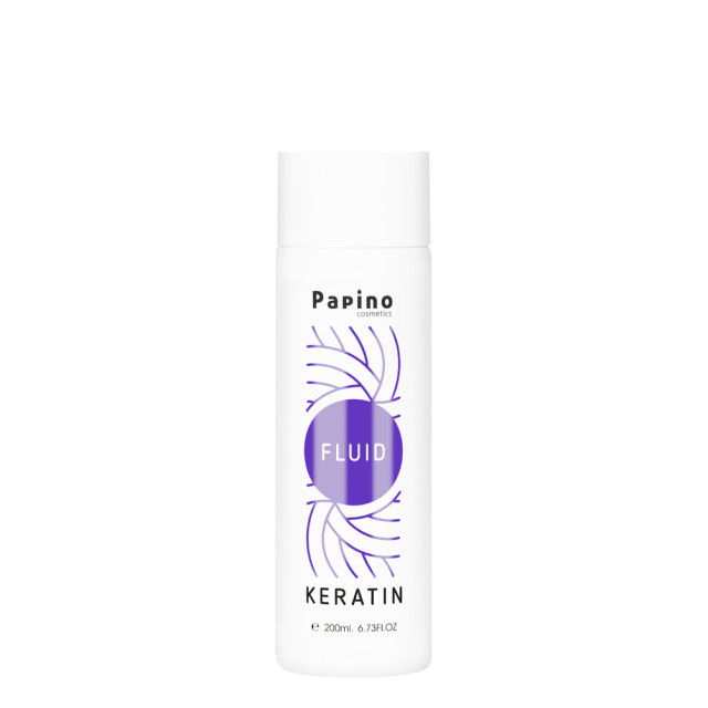 Възстановяващ кератинов флуид за увредена и накъсана коса Papino Cosmetics Keratin Fluid 200ml