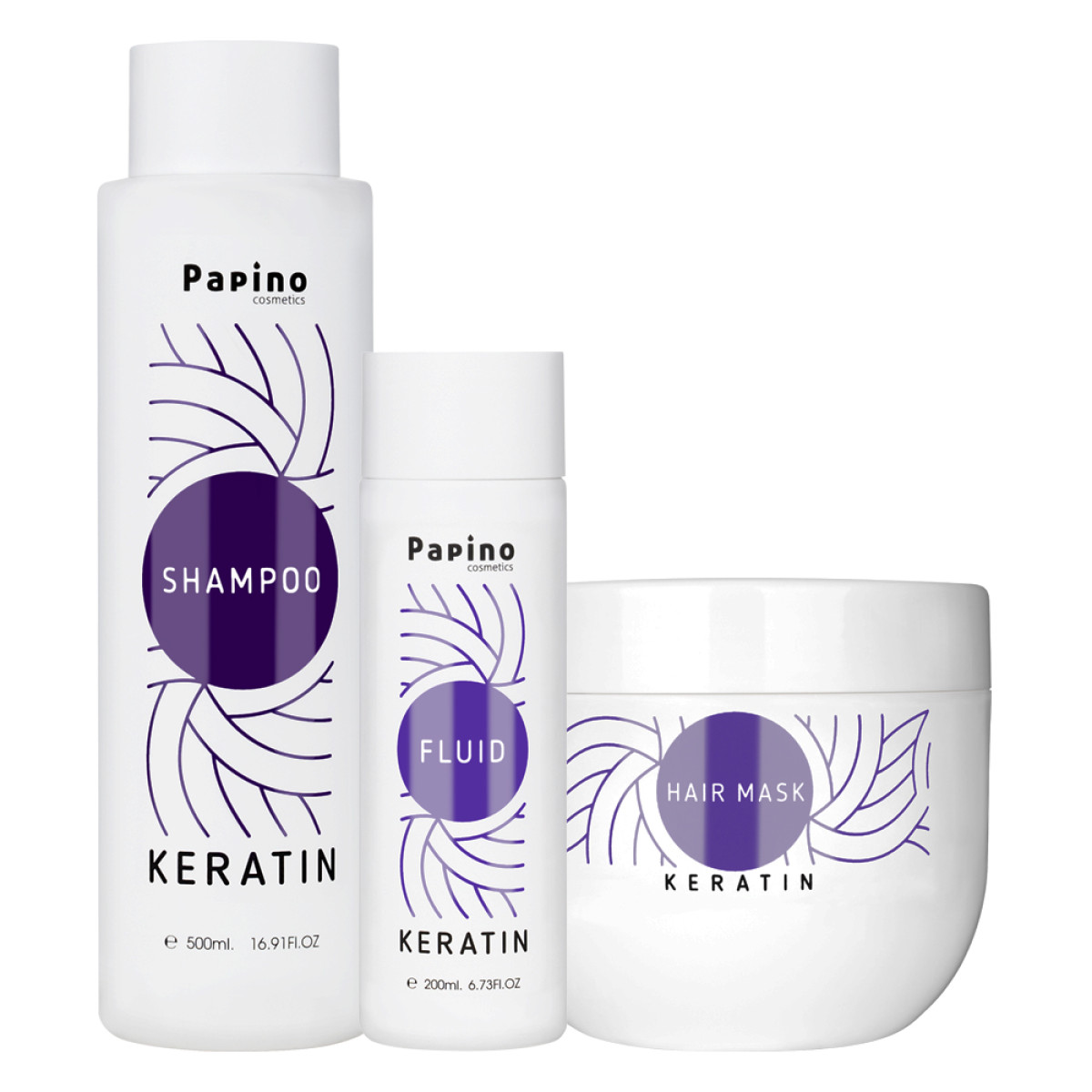 Възстановяваща терапия с кератин Papino Cosmetics Keratin