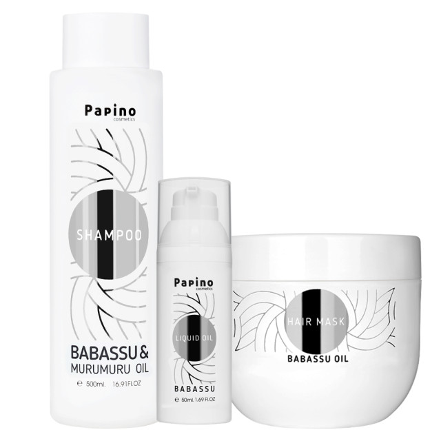 Реконструиращ комплект с масло от бабасу и мурумуру Papino Cosmetics Babassu and Murumuru