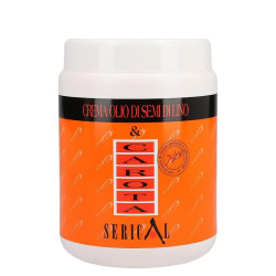 Подхранваща маска за коса с масло от ленено семе и морков Pettenon Serical Semi Di Lino Mask 1000ml