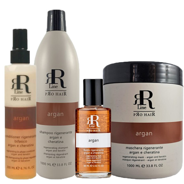 Регенериращ комплект с арганово масло и кератин RR Line Argan Star 
