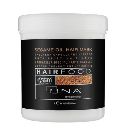 Подхранваща и заглаждаща маска със сусам Rolland UNA Hair Food Sesame Anti-Frizz Mask 1000ml