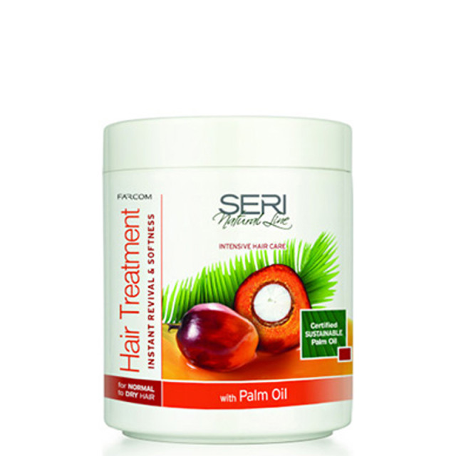 Маска за нормална към суха коса с палмово масло Seri Hair Treatment Instant Revival & Softness 1000ml