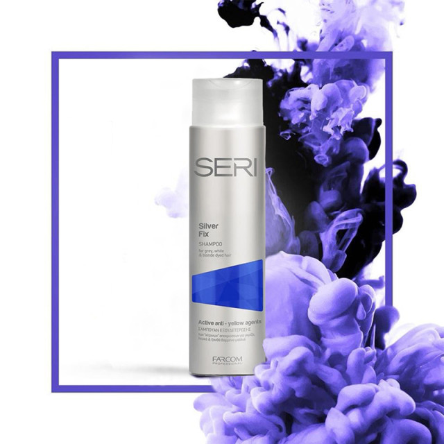 Матиращ шампоан за руса и бяла коса SERI Silver Fix Shampoo 300ml