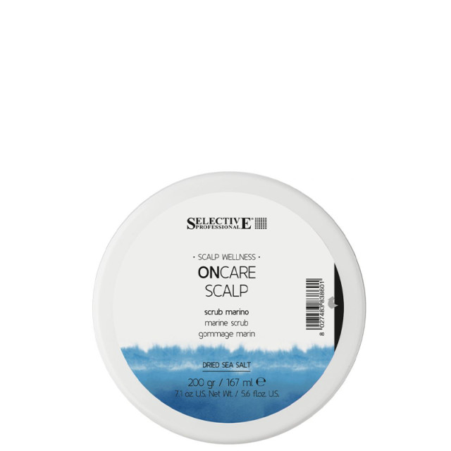 Дълбоко детоксикираща скраб с морска сол за скалп Selective Professional ONcare Scalp Marine Scrub 200g