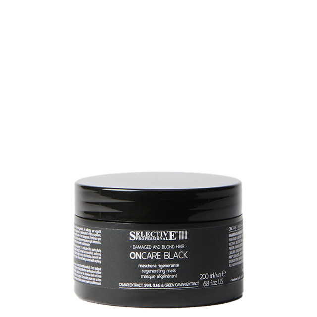Регенерираща маска за увредена коса Selective ONCARE Black Mask 200ml