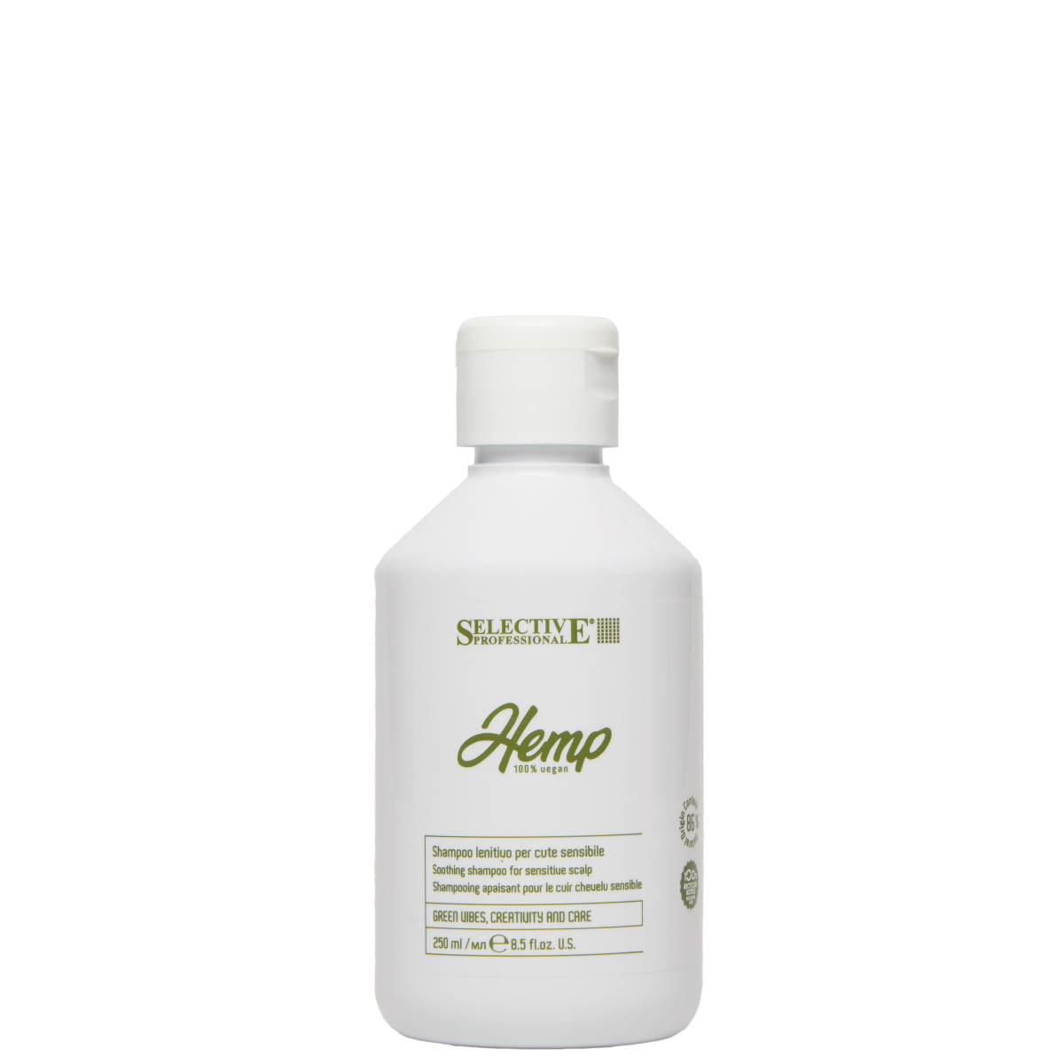 Успокояващ шампоан за чувствителен скалп Selective Professional Hemp Lenitive Shampoo 250ml