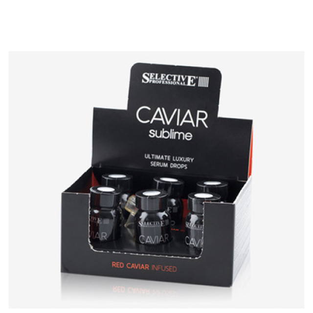 Възстановяващ серум с червен хайвер Selective Professional Caviar Sublime Red Cavier Infused Ultimate Luxury Serum Drops 6x10ml
