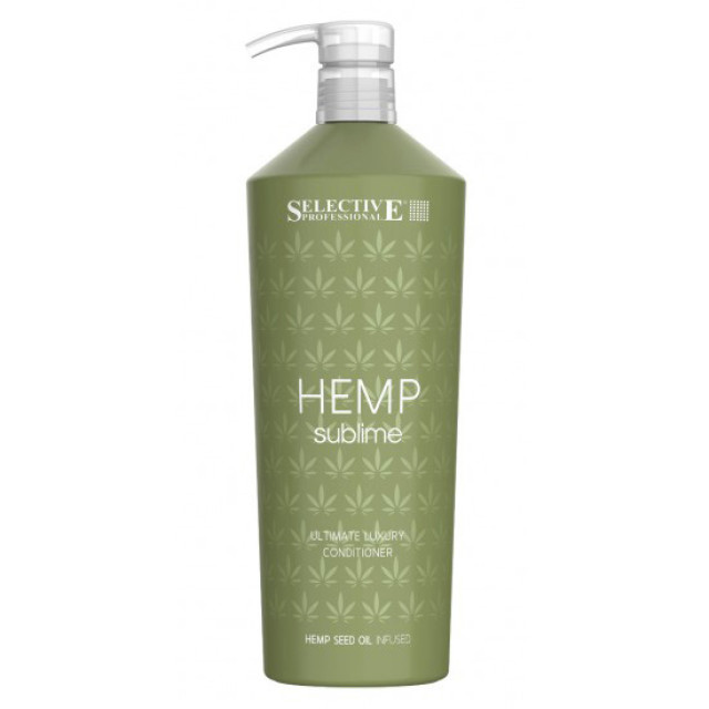 Хидратиращ балсам за суха и изтощена коса Selective Professional  Hemp Sublime  Ultimate Luxury Conditioner 1000ml