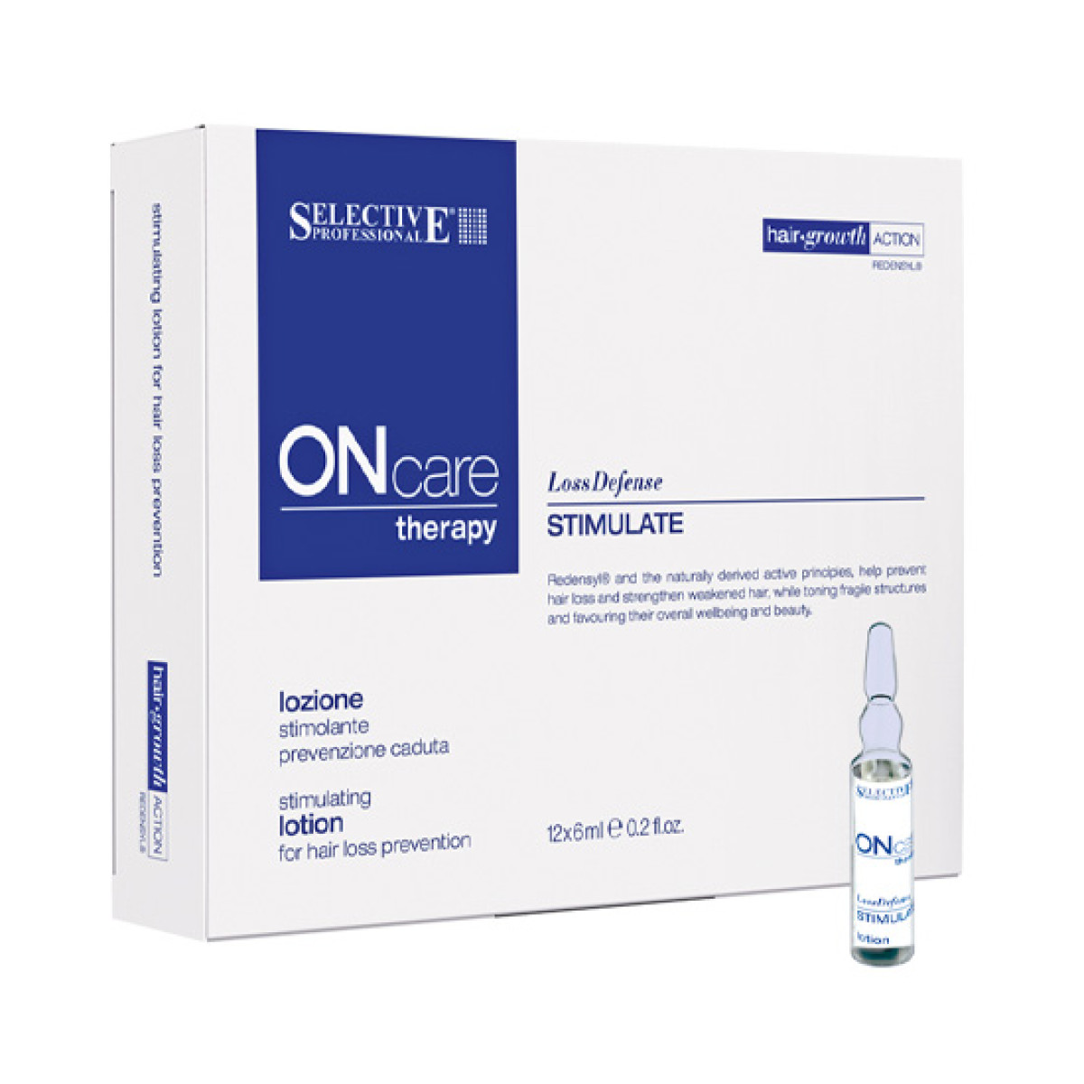 Стимулиращи ампули против косопад Selective Professional  ONcare Therapy Loss Defense Stimulate Lotion 12x6ml