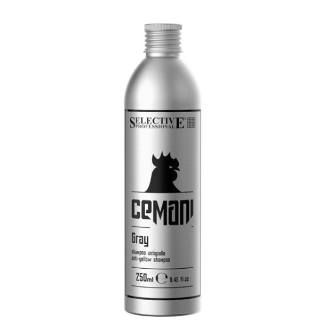 Матиращ шампоан за мъже Selective Professional Cemani Anti Yellow Shampoo GRAY 250ml