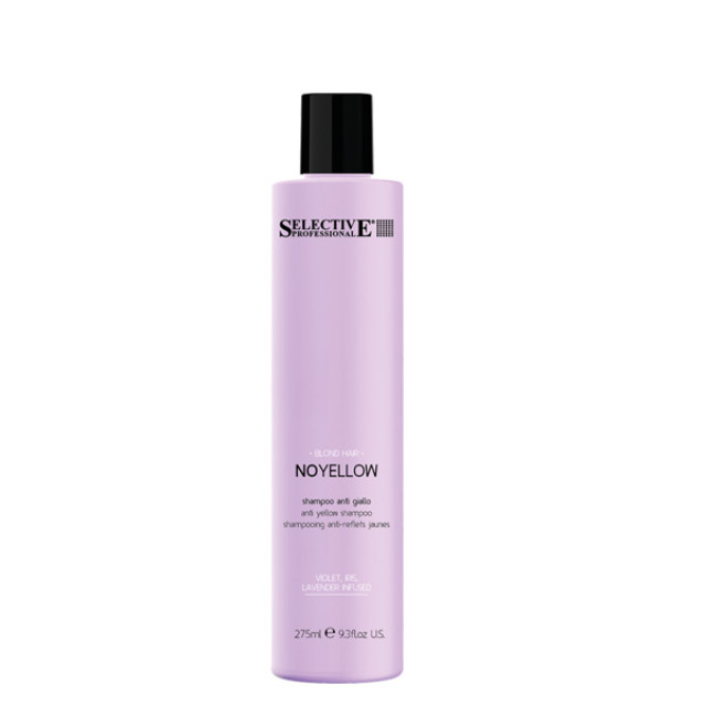 Матиращ шампоан за неутрализиране на жълти оттенъци Selective Professional No Yellow Shampoo 275ml 