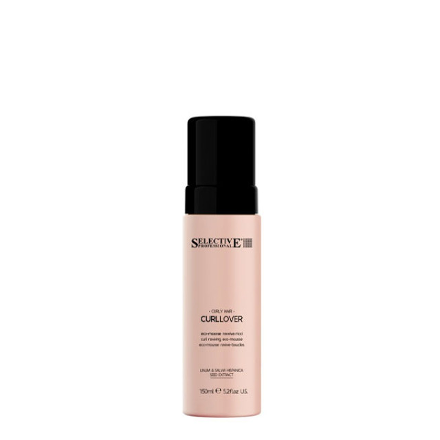 Подхранващ еко-мус за еластични къдрици Selective CURLLOVER Eco-Mousse 150ml