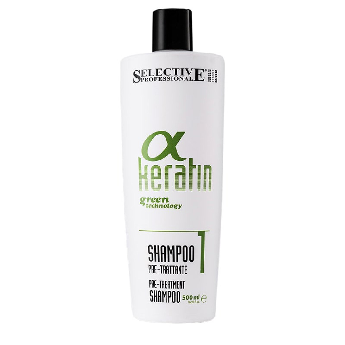Дълбоко почистващ шампоан Selective α-Keratine Pre-Treatment Shampoo 500ml