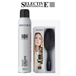 Комплект спрей-вакса Selective Professional NOW Next Generation Fast Create Spray Wax 200ml + ПОДАРЪК четка за ресане